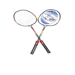 VINOX DOUBLE BLADE BADMINTON RACKET WITH 6 SHUTTLE COCK