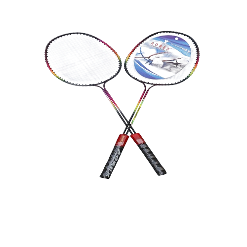 VINOX DOUBLE BLADE BADMINTON RACKET WITH 6 SHUTTLE COCK