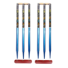 VINOX WICKET STUMP SET PACK OF 6 WITH BAILS AND BASE