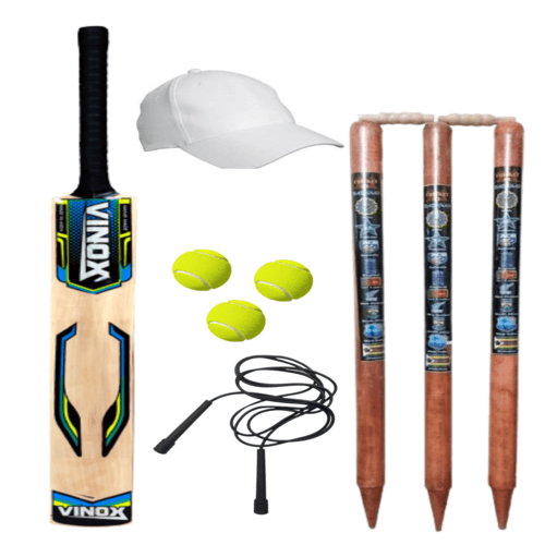 VINOX KASHMIR WILLOW CRICKET KIT FOR TENNIS BALL