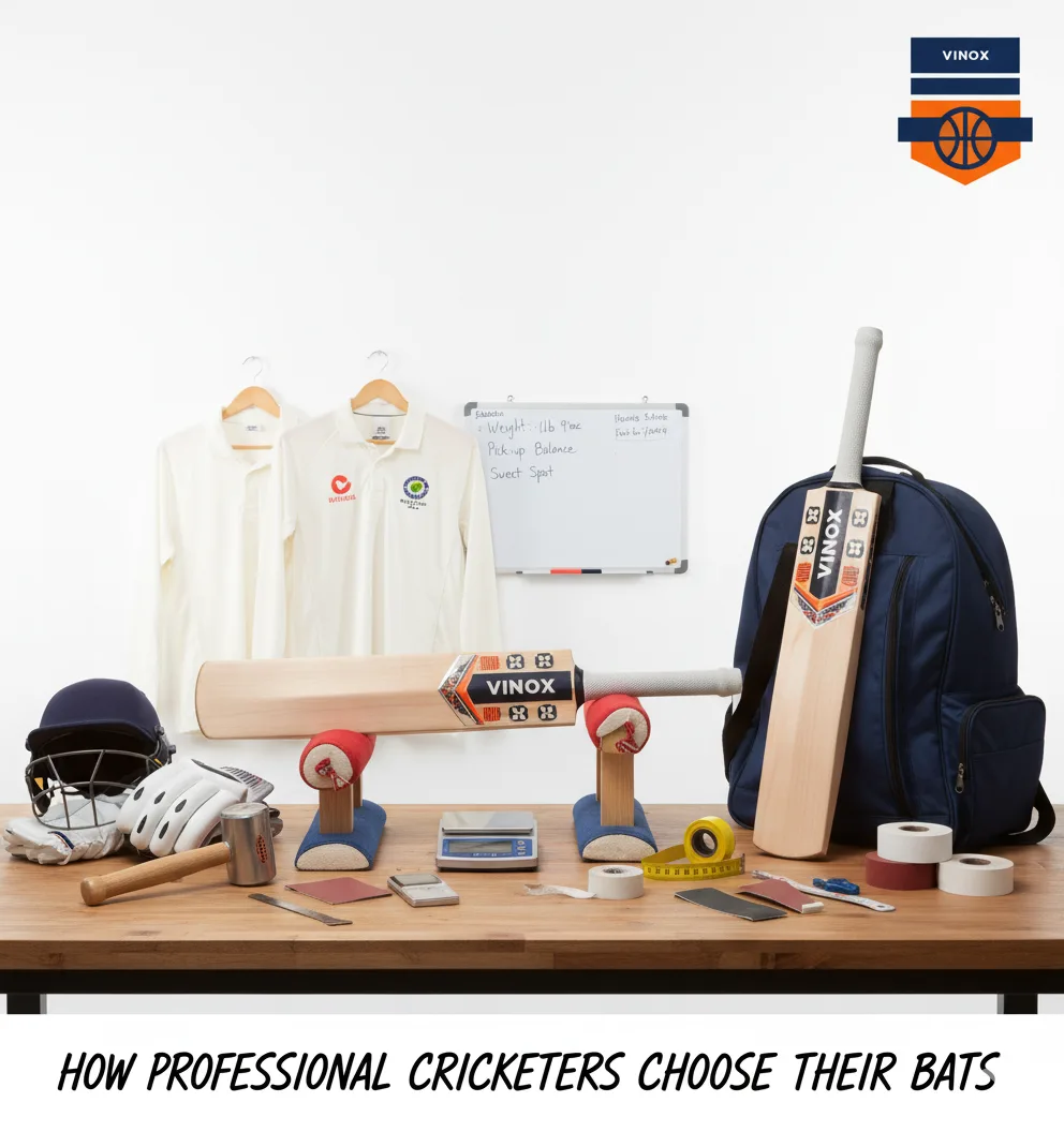 how professional cricketers choose their bats