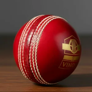 SUMO LEATHER CRICKET BALL 4 PIECE - BEST FOR 40-50 OVERS - Red