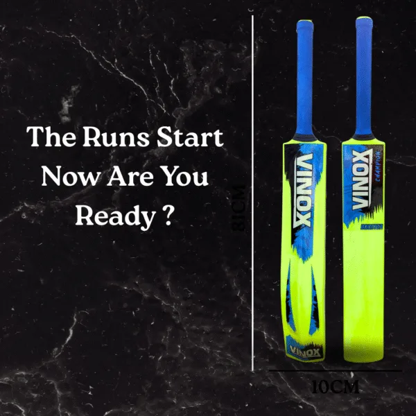 PVC Neon Green Bavandar Cricket Bat - VINOX SPORTS – Top Quality Online ...