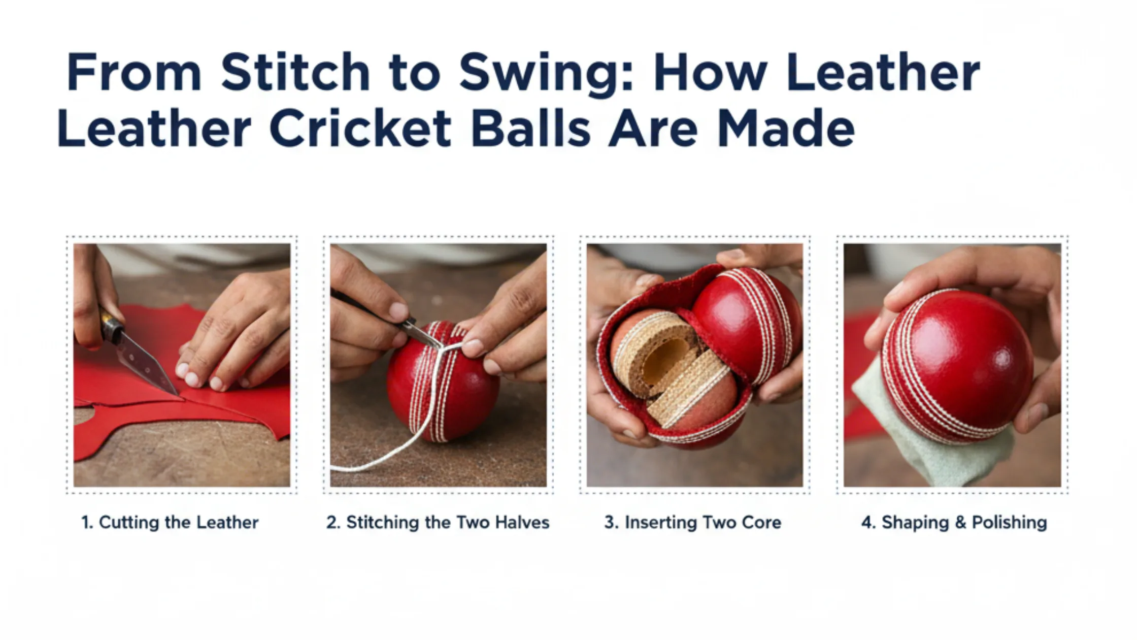 How leather cricket balls are made