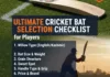 Cricket Bat Buying Checklist