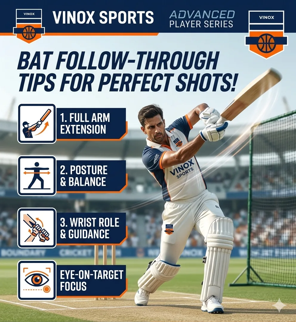 Advanced batting follow through