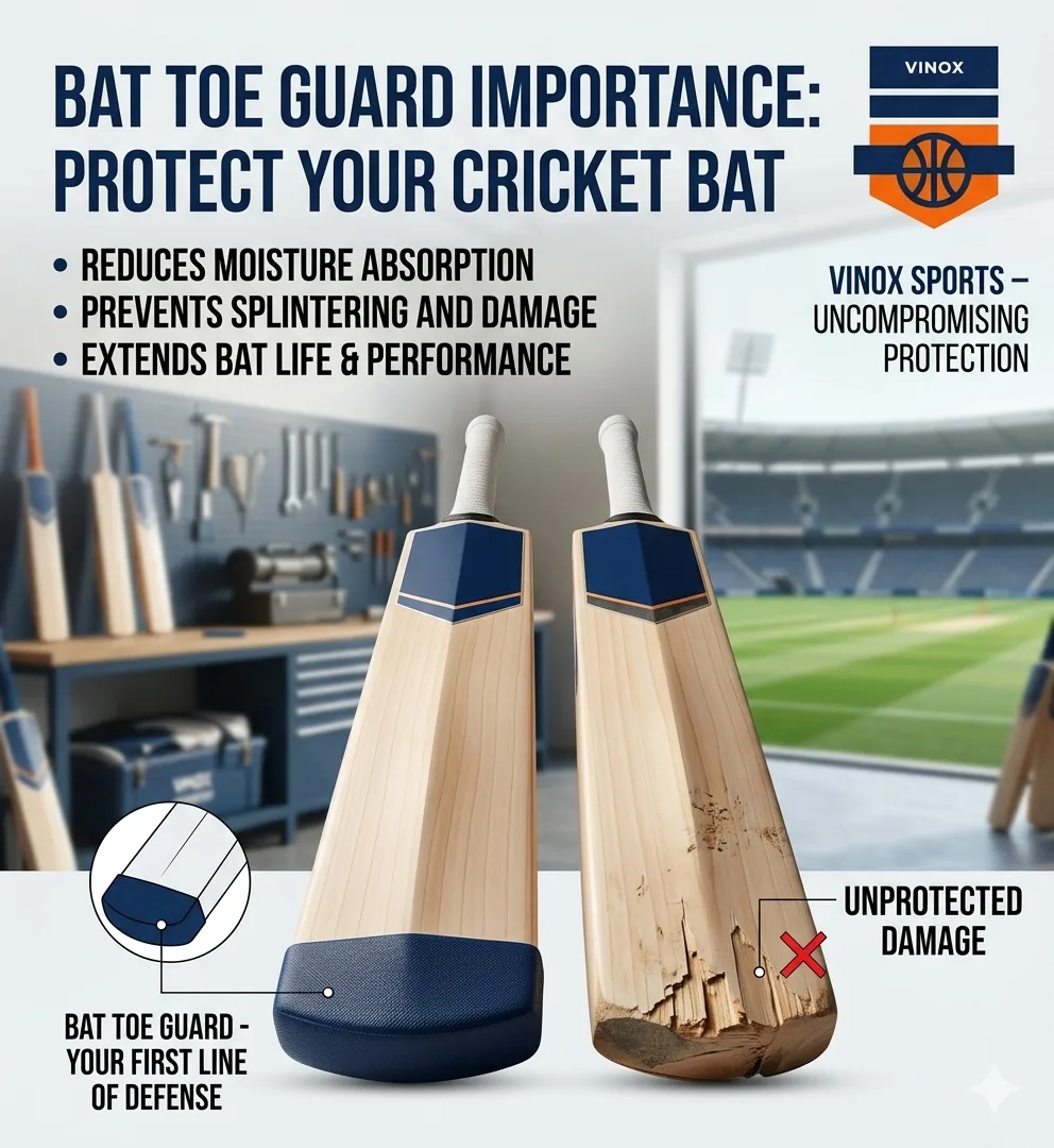 Toe guard for bats
