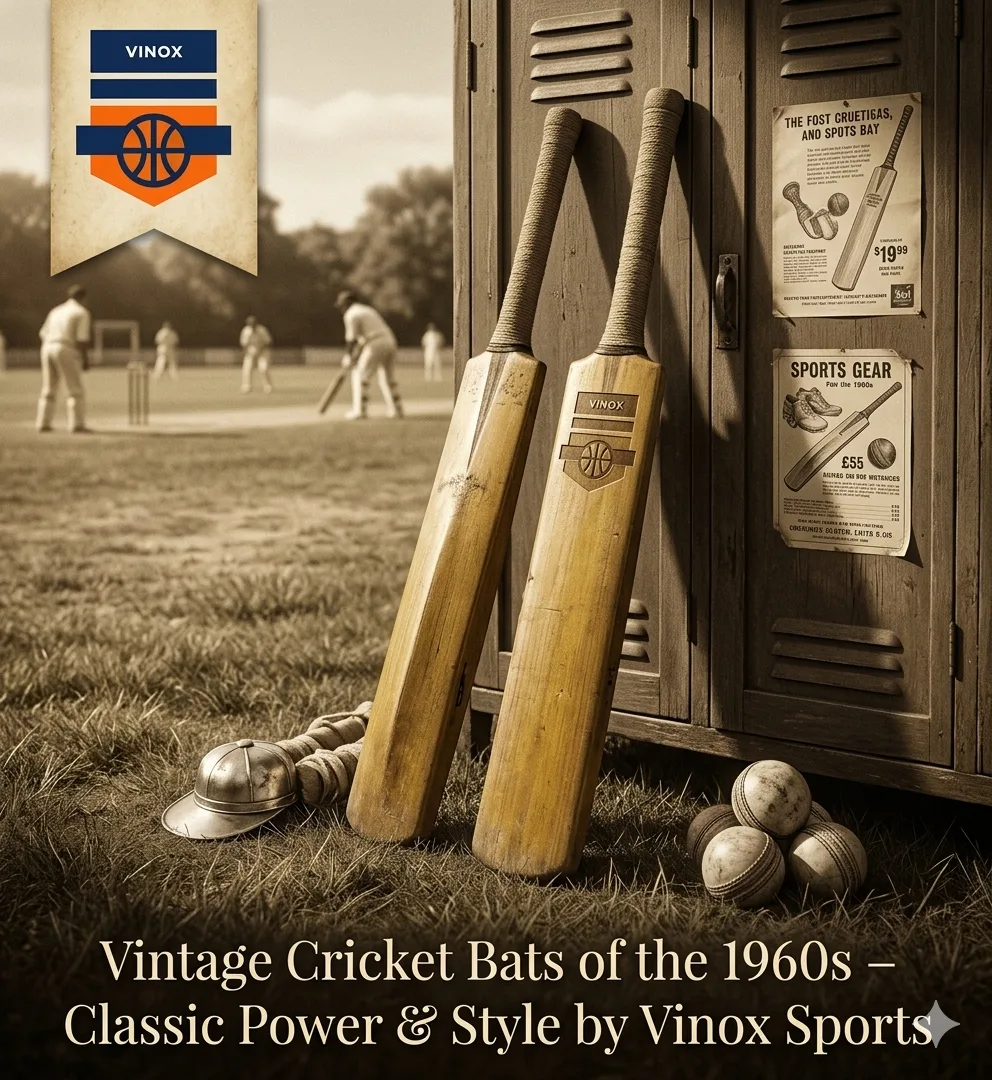 Retro cricket bat design