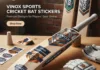 Personalized cricket bat stickers