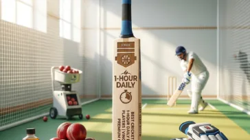 Balanced cricket practice bat