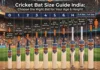 Cricket Bat Size Chart